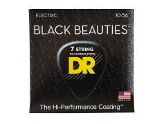 Набор струн DR Strings BLACK BEAUTIES Electric - Medium 7-String (10-56)